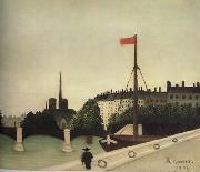 Henri Rousseau Notre-Dame Seen from Port Henri-IV oil painting reproduction